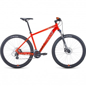 Велосипед FORWARD APACHE 29 X, рама 23", 2021, оранжевый/черный